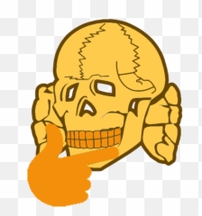Download Post - Thinking Emoji Skull