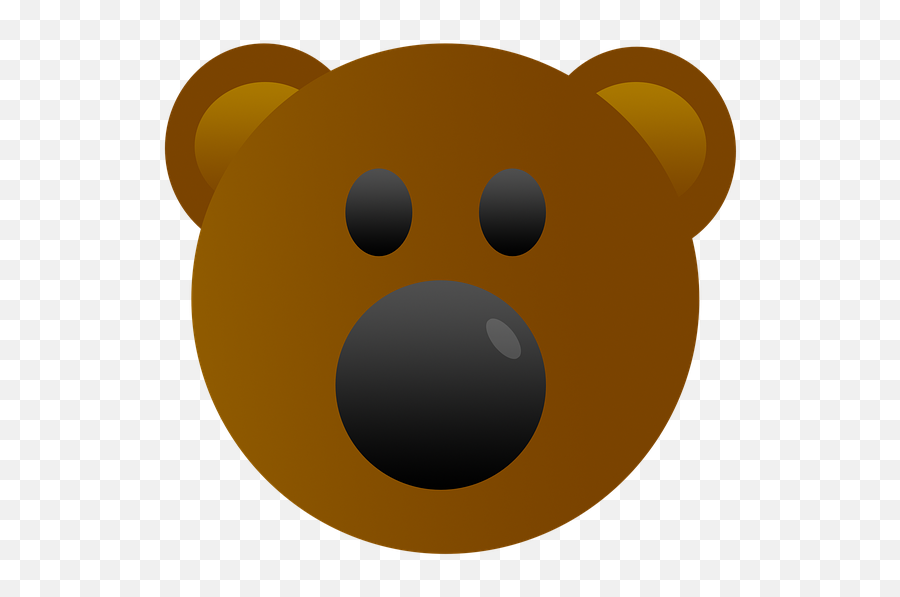 Bear Emoji Cute - Gambar Emot Beruang,Bear Face Emoji