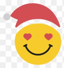 Sick Face Emoji Icon - Transparent Background Santa Smiley Png