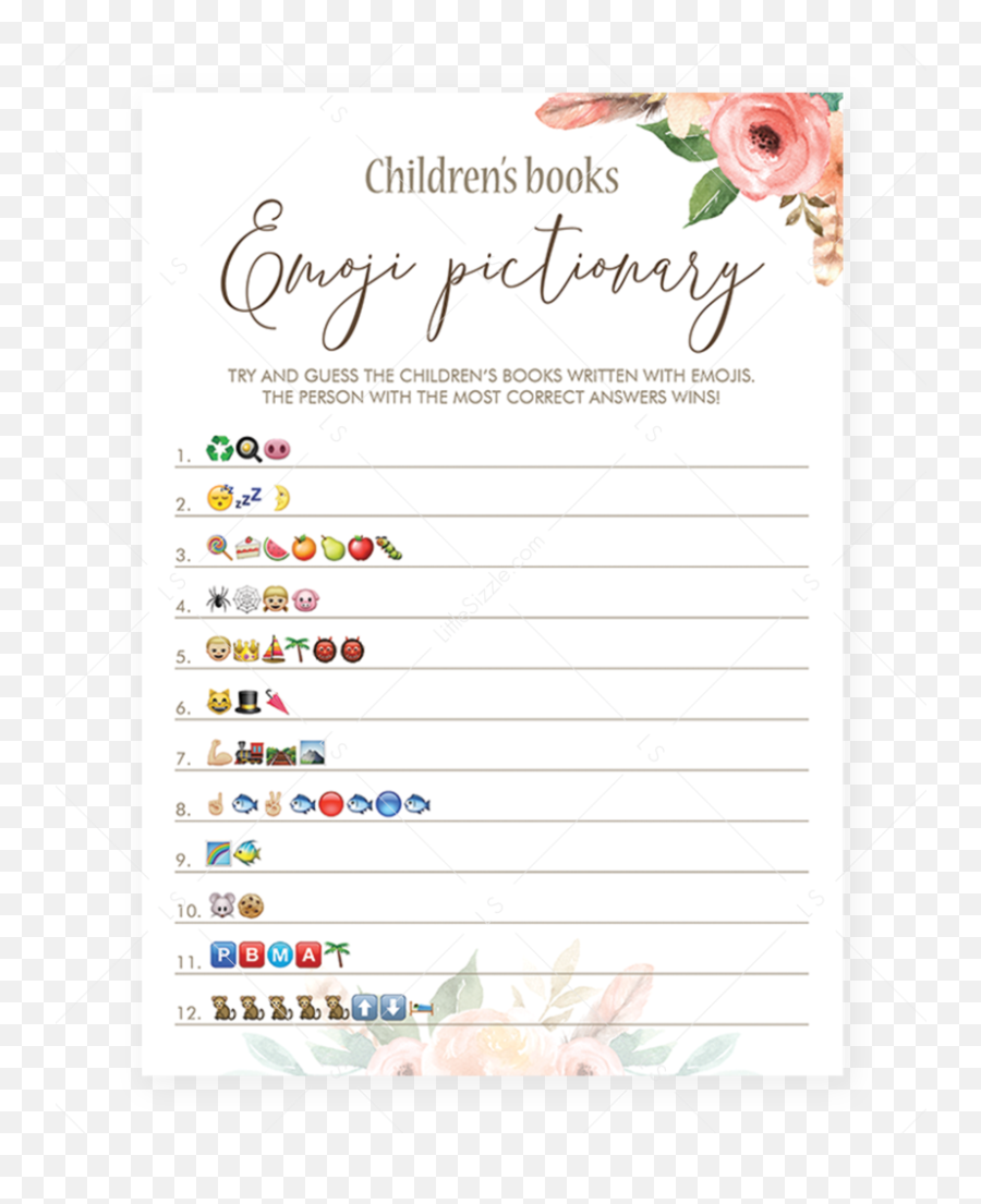 Game Emoji Pictionary Printable In 2020 - Free Printable Baby Shower Emoji Game,Emoji Guess