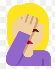 Twemoji2 1f926 - Head Smack Emoji,Nail Emoji