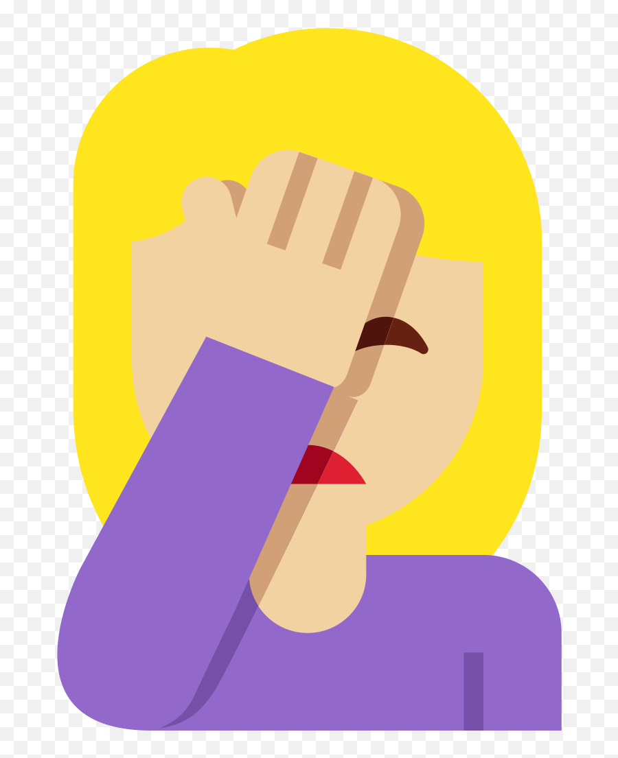 Twemoji2 1f926 - Head Smack Emoji,Nail Emoji - free transparent emoji ...