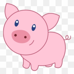 Pigs Simple Transparent Png Clipart - Cute Pig Clipart Png Emoji,Flying Pig Emoji