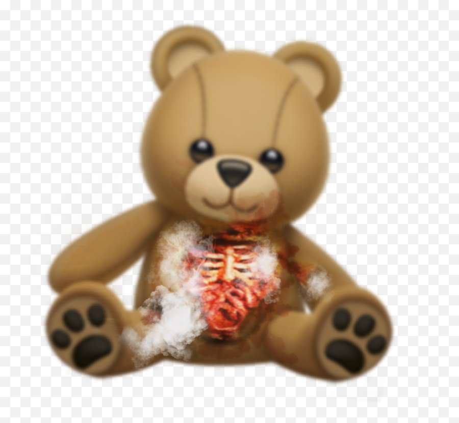 Edit Teddy Bear Teddybear Bloody - Teddy Bear Emoji Png,Bloody Emoji
