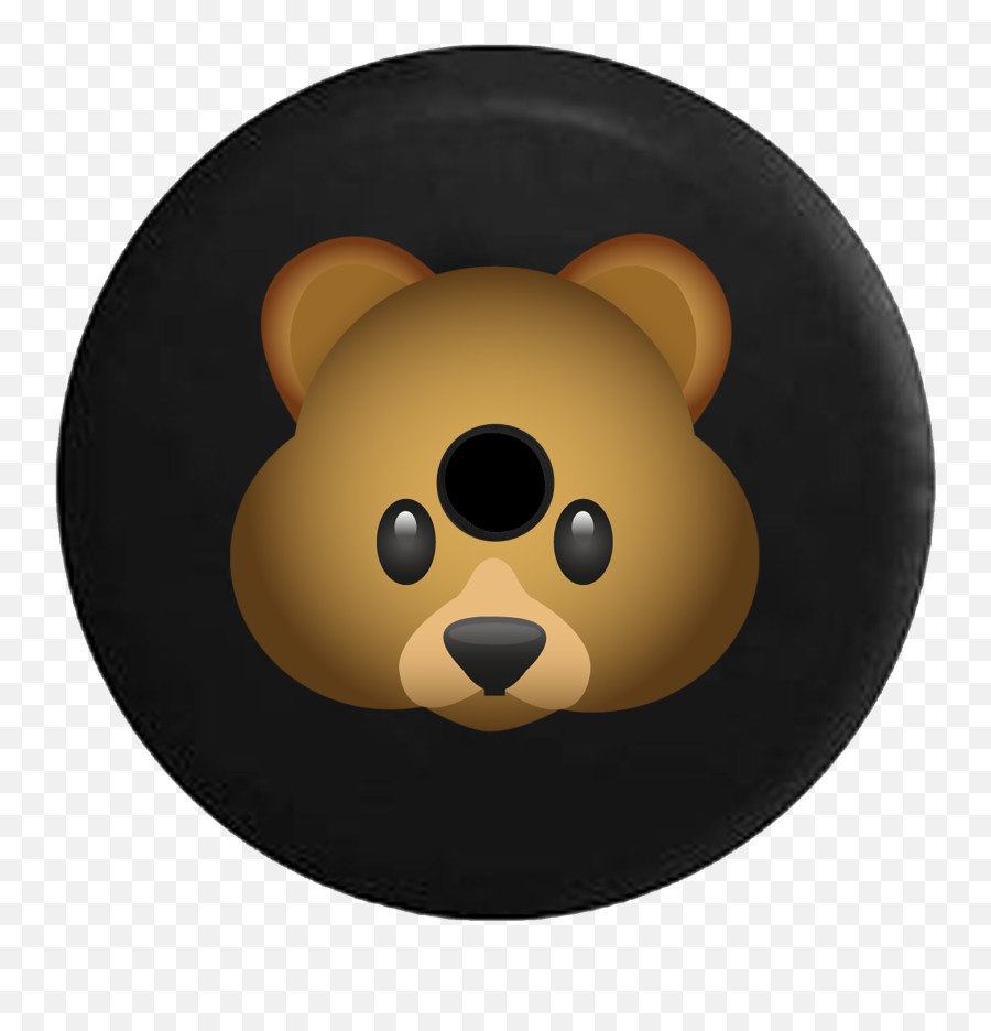 2018 2019 Wrangler Jl Backup Camera Teddy Bear Emoji Spare Tire Cover For Jeep Rv 32 Inch - Cartoon,Teddy Bear Emoji