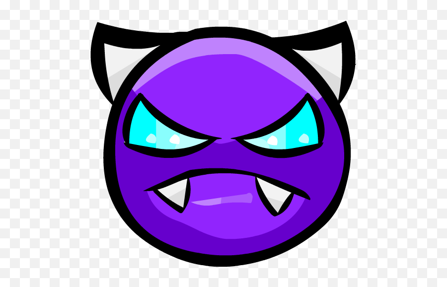 Demon Png - Demon Faces Geometry Dash Emoji,Devil Emoticon