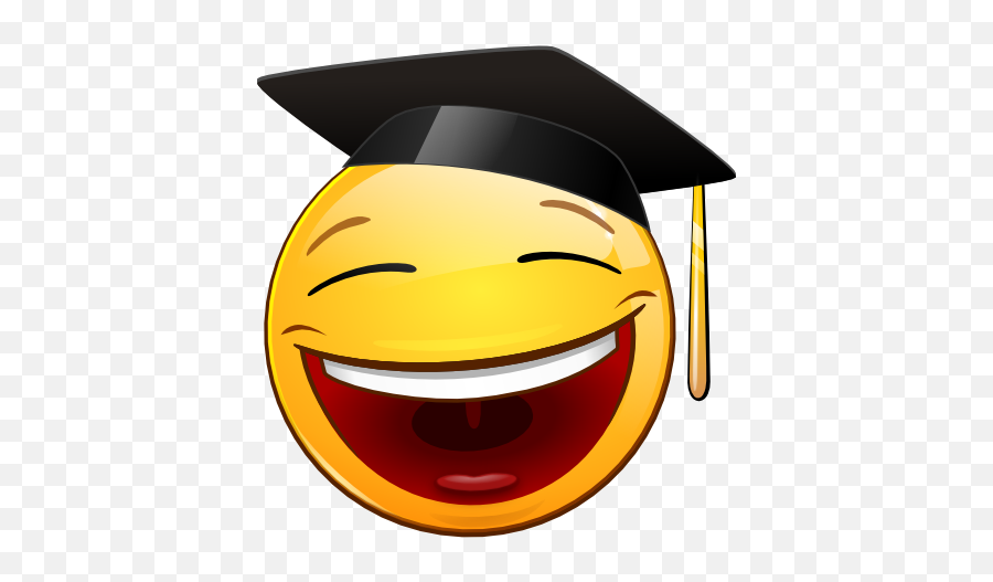 Doctoral Hat - Smiley Emoji,Hat Emoticon