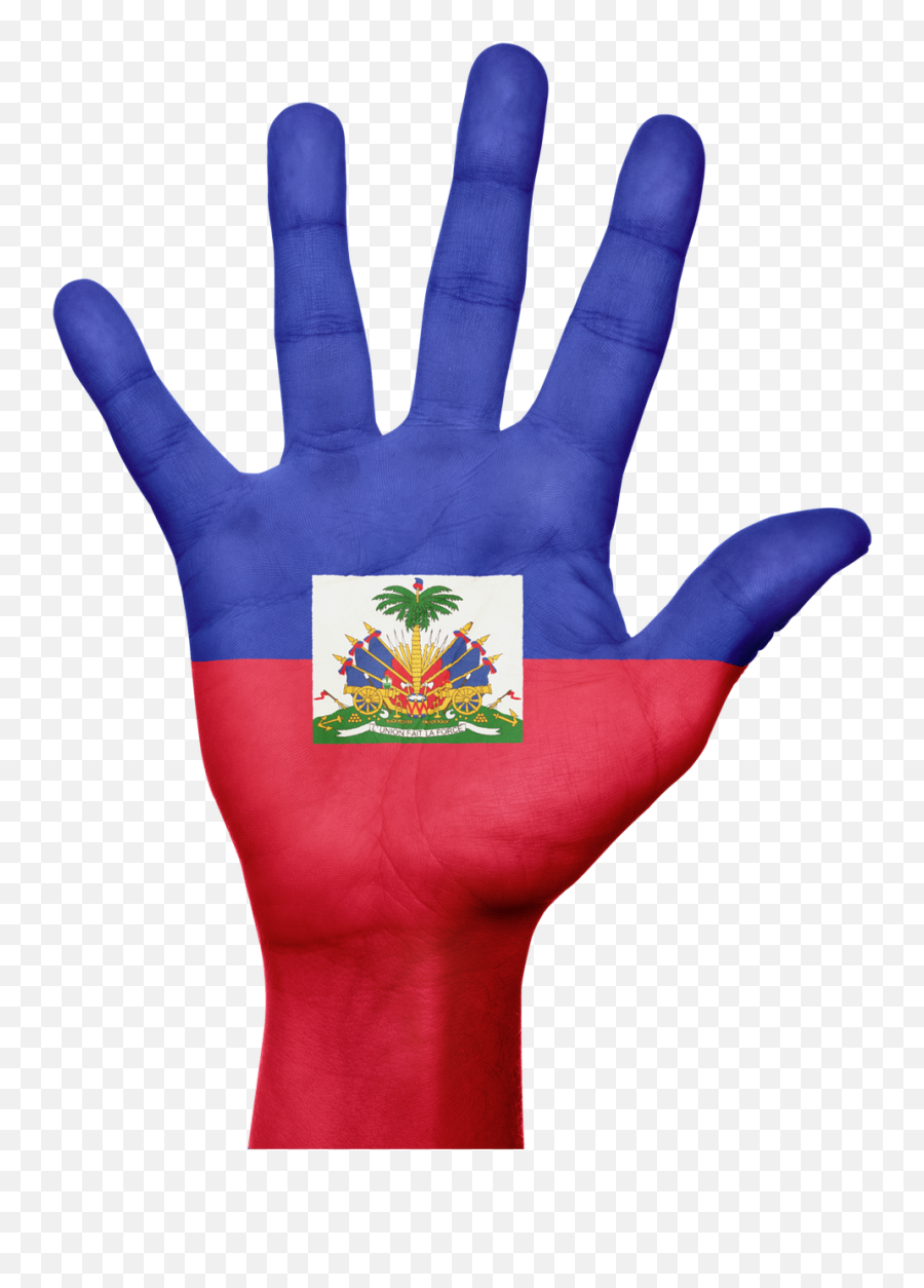 Haiti Flag Hand National Fingers Emoji,Haitian Flag Emoji