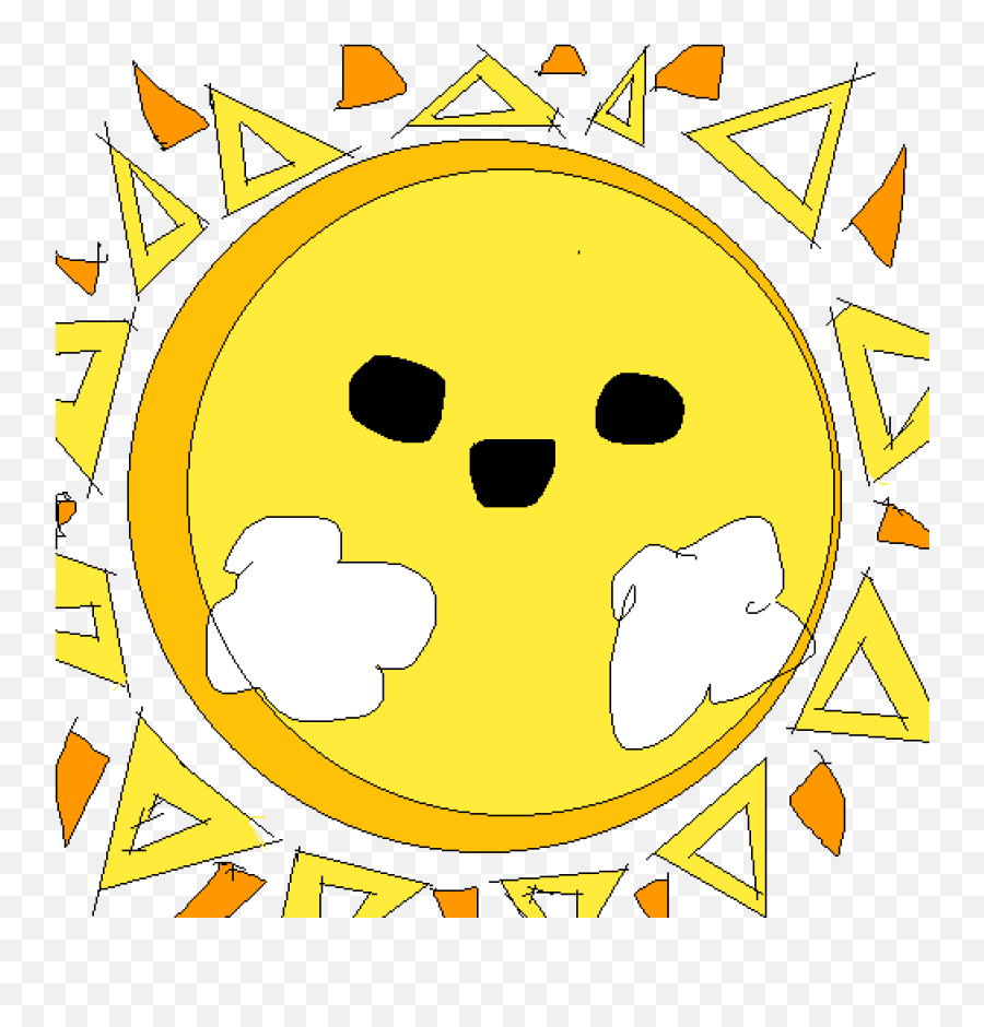 Pixilart - Just Shapes And Beats Sun Emoji,Sun Emoticon Facebook