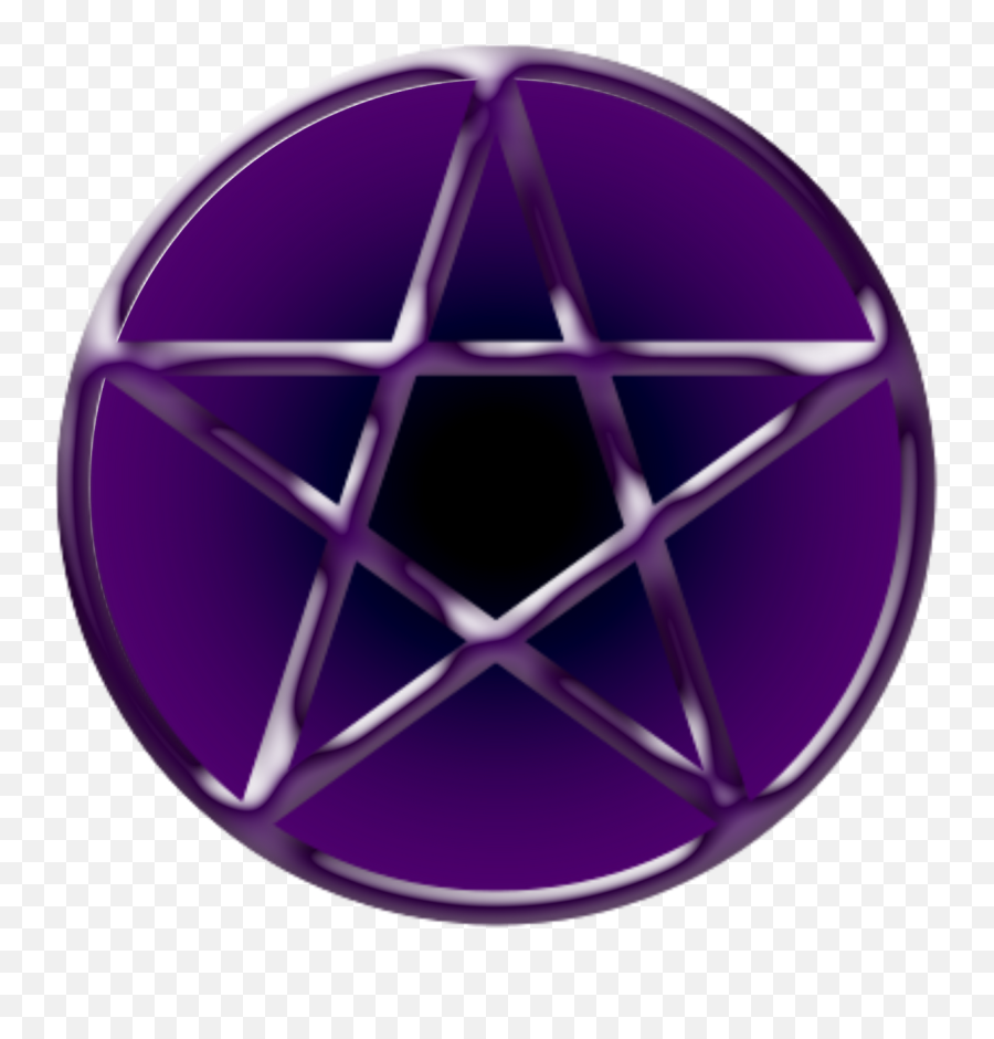 Satanic Pentagram Transparent - Clip Art Library Purple Pentagram Png Emoji,Pentagram Emoji