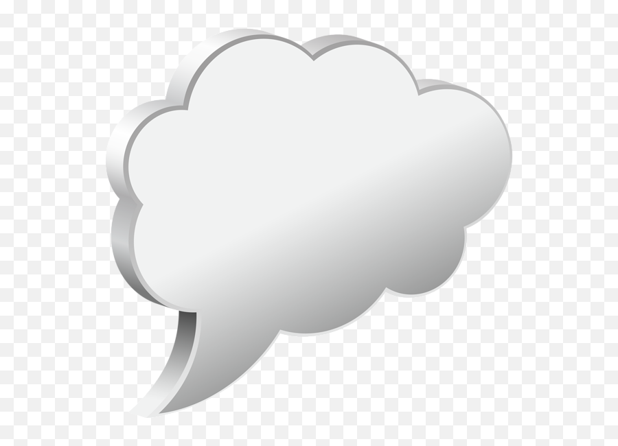 Speech Bubble Cloud White Transparent - Portable Network Graphics Emoji,Speech Bubble Emoji