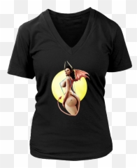 Succubus Pinup 3 T - Shirt Shirts shirts for women Emoji
