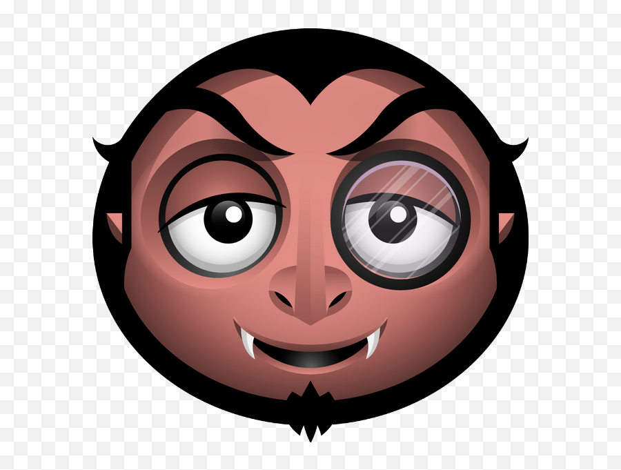 Smiley Émoticône Clipart Cartoon - Clip Art Emoji,Dracula Emoji