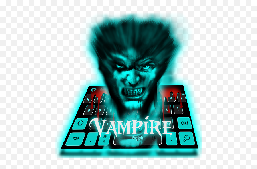 Bloody Vampire Horror Keyboard Theme - Horror Emoji,Vampire Emoji Iphone
