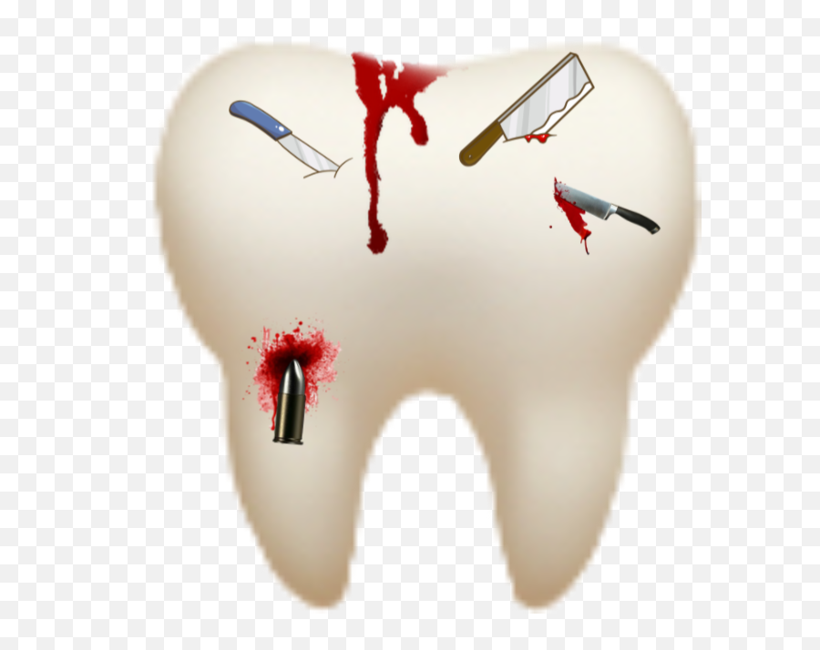 Blood Bloody Tooth Knife - Illustration Emoji,Bloody Knife Emoji
