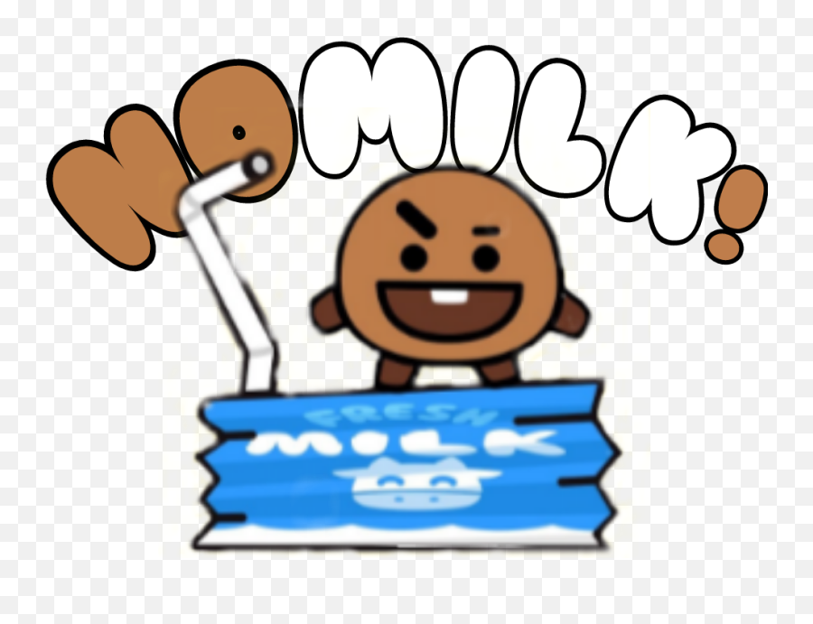 Shooky Nomilk Sticker Bt21 Cookie - Cartoon Emoji,Bt21 Emoji