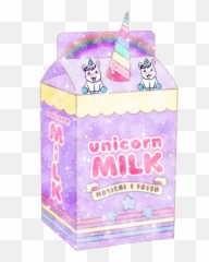 Milk Carton Rainbow Unicorn Cute Kawaii - Cute Kawaii Milk Box Unicorn Emoji,Milk Carton Emoji