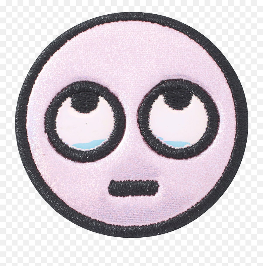 Puffy Rolling Eye Patch - Circle Emoji,Eye Rolling Emoji