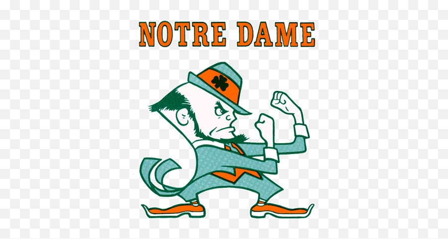 Fighting Irish Clipart - Notre Dame Stickers Emoji,Fighting Irish Emoji