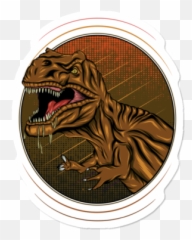 New Dinosaur Stickers Design By Humans - Dinosaur Emoji,Velociraptor Emoji
