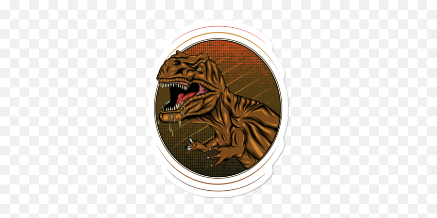 New Dinosaur Stickers Design By Humans - Dinosaur Emoji,Velociraptor Emoji