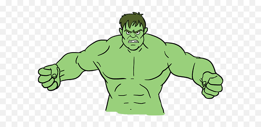 How To Draw The Hulk - Cartoon Emoji,Hulk Emoji