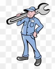 Cartoon Auto Repair Wrenches - Mechanic Cartoon No Background Emoji,Mechanic Emoji