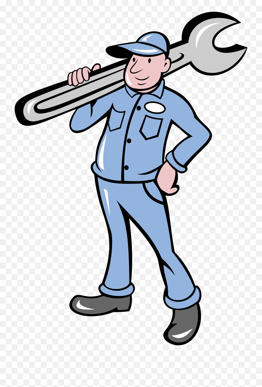 Cartoon Auto Repair Wrenches - Mechanic Cartoon No Background Emoji,Mechanic Emoji