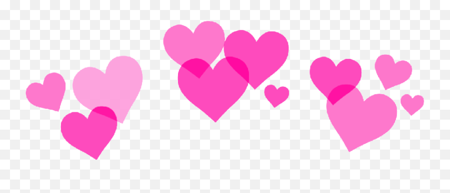 Heart Tiara - Overlay Transparent Heart Crown Emoji,Emoji Crown Png