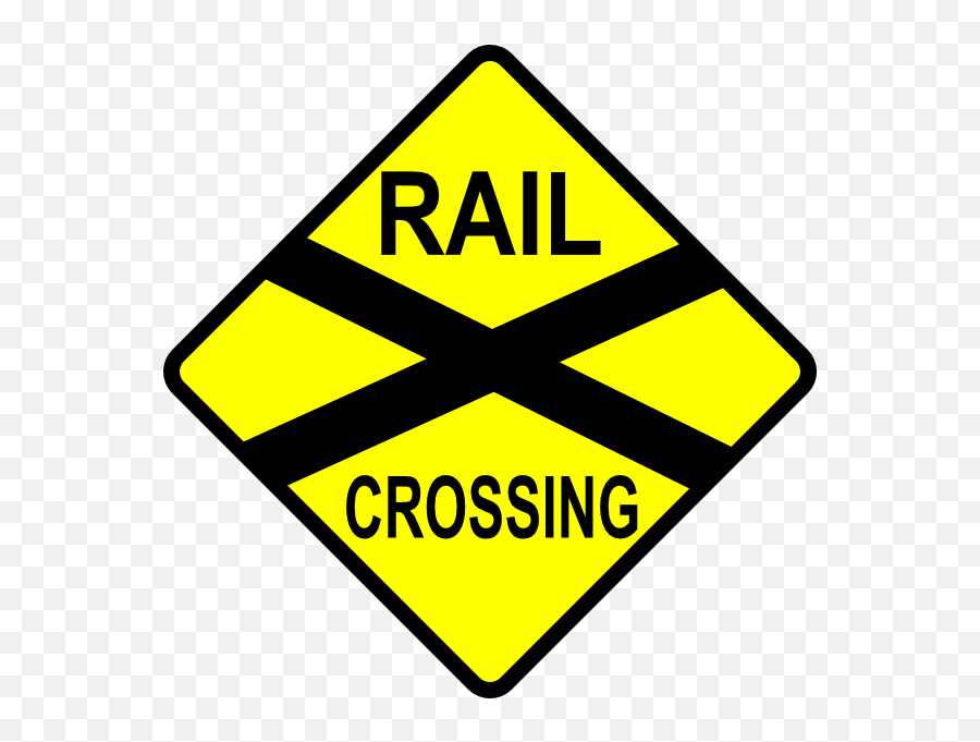 File Railroad Crossing Svg Railway - Ibirapuera Park Emoji,Traffic Light Caution Sign Emoji
