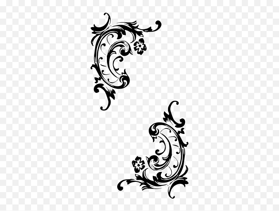 Image Of Baroque Pattern In Black And - Baroque Png Emoji,Wedding Emoji Game