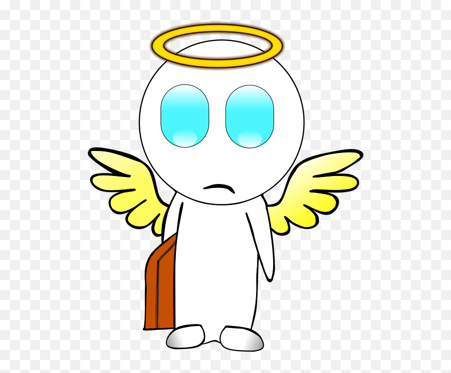 Angel Travel Sky - Illustration Emoji,Emoji Heaven And Hell