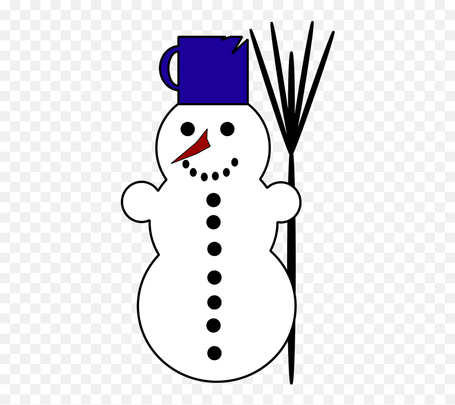 Free Snowman Winter Vectors - White Clip Arts Emoji,Carrot Emoji