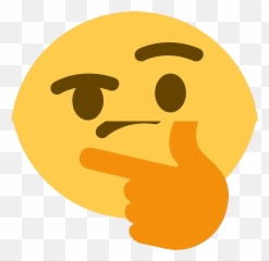 Thinking Emoji - Transparent Background