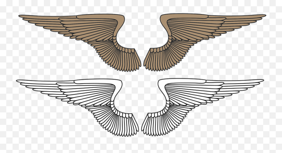 Free Angel Wings Vectors - Wing Clip Art Emoji,Snowflake Emoji