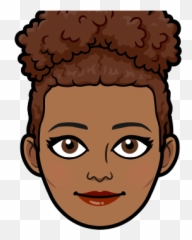 Bitmoji - Bitmoji Girl With Brown Curly Hair And Glasses Emoji,Natural Hair Emoji