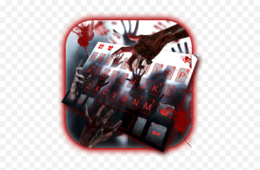 Bloody Walking Dead Keyboard Theme - Graphic Design Emoji,Walking Dead Emoji Download