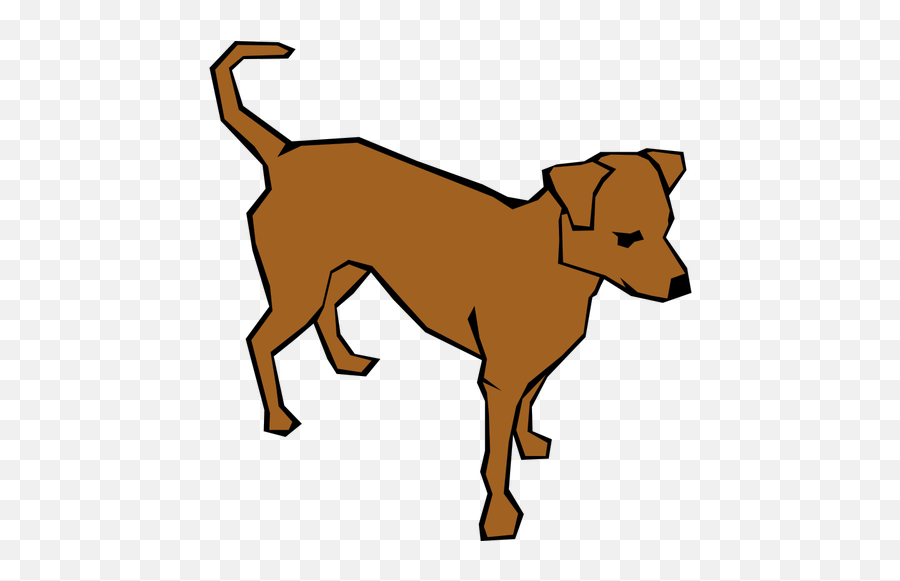 Brown Dog Vector Illustration - Dog Transparent Clipart Emoji,Emoji Lunch Bag
