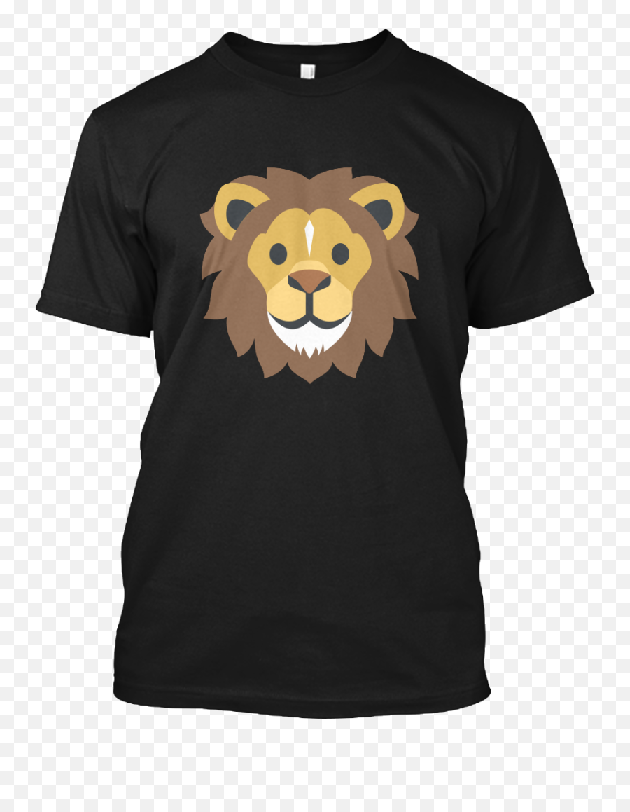 Lion Face Emoji Cute Emoji T Shirt - T Shirt Photography Designs,Lion Emoji Png