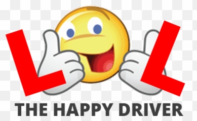 Happy Driver - Happy Driving Cartoon Emoji,Driver Emoticon