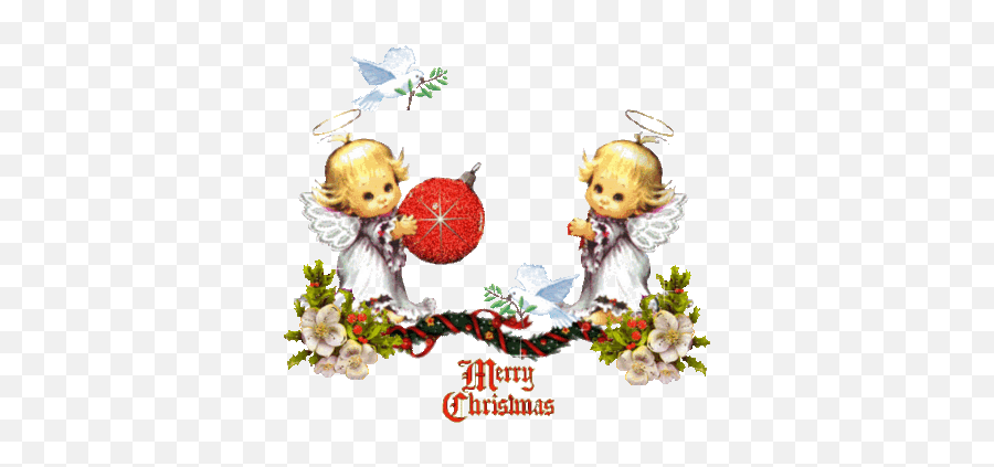 Top Merry Christmas Angels Stickers For Android Ios - Merry Christmas Angel Gif Emoji,Merry Christmas Emoji