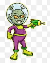 Aliens And Outer Space Stickers For - Alien With Laser Gun Emoji,Water Gun Emoji Meme