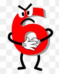 Angry Red 6 - Six Afraid Of Seven Answer Emoji,Pig Emoji