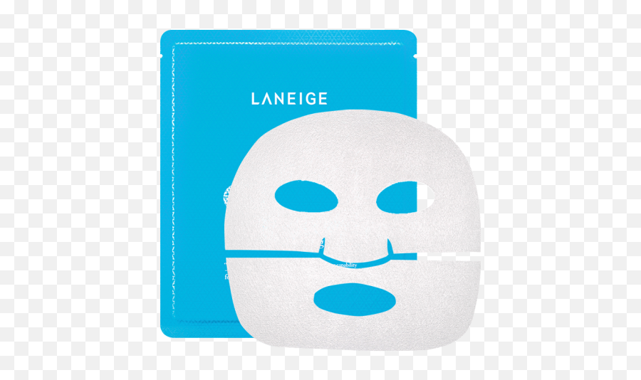 Laneige - Laneige Water Bank Double Gel Soothing Mask Ex Emoji,Flower In Hair Emoticon