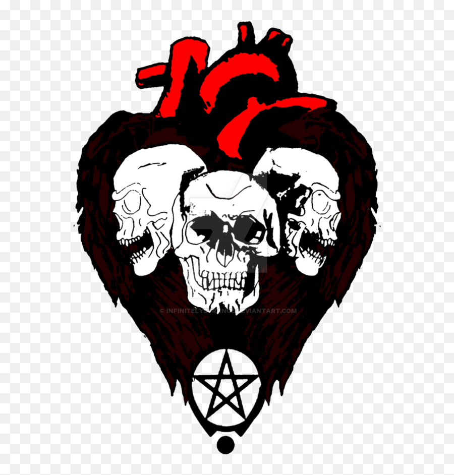 Transparent Gothic Heart Png - Pentagram Transparent Goth Png Emoji,Pentagram Emoji