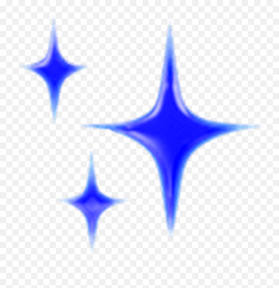 Emoji Emojisticker Blue Sparkles - Transparent Sparkle Emoji Png,Emoji Sparkles