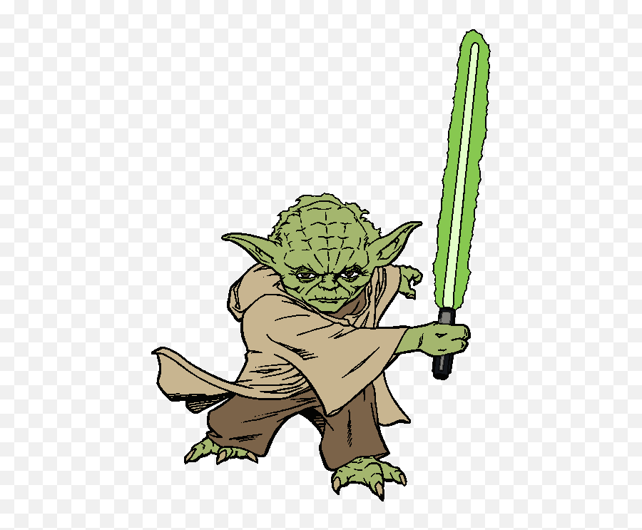 Yoda Clipart Free Download Clip Art On 3 - Clipartbarn Yoda With Lightsaber Drawing Emoji,Lightsaber Emoticons