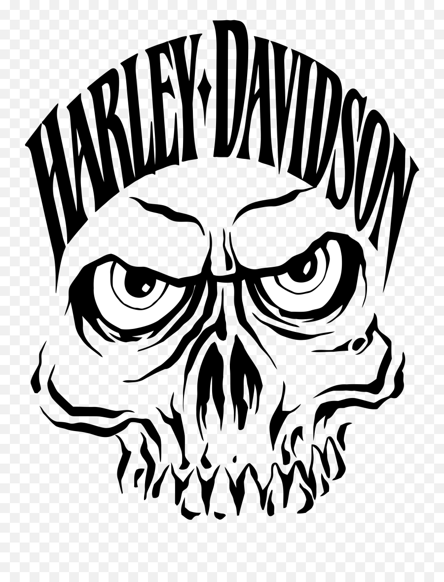 Firefighter Clipart Skull Firefighter Skull Transparent - Skull Harley Davidson Logo Emoji,Punisher Emoji
