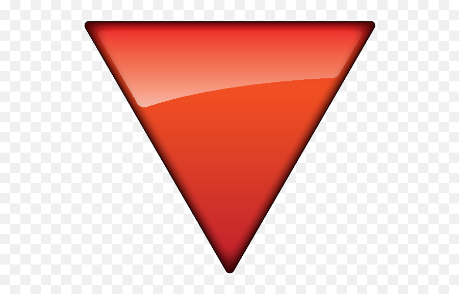 Red Triangle Pointed Down - Triangle Emoji,Red O Emoji