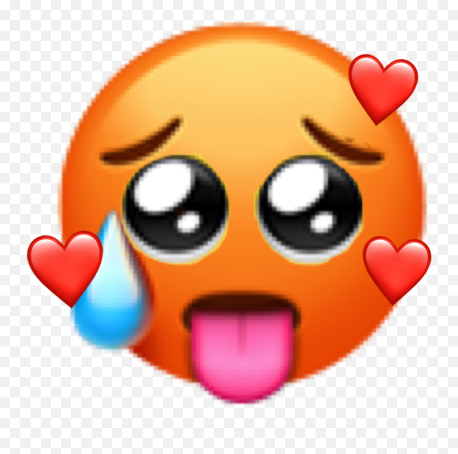 Emoji Hot Love Sad Sticker - Cartoon,Lilly Emoji